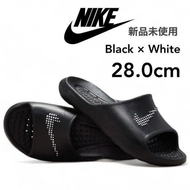  новый товар не использовался Nike Victory one шлепанцы для душа 28cm чёрный внутренний стандартный товар для мужчин и женщин NIKE vi kto Lee one скользящий CZ5478 с биркой 
