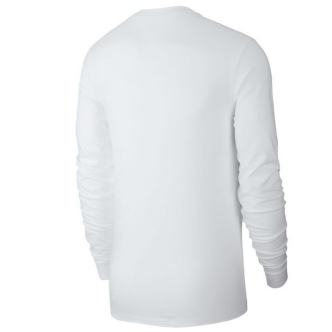新品未使用 ナイキ ロンT 白 Mサイズ ワンポイント 刺繍 国内正規品 男女兼用 NIKE ホワイト 長袖 Tシャツ AR5194 タグ付 トップスの画像9
