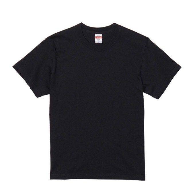 新品 ユナイテッドアスレ 5.6oz ハイクオリティー Tシャツ ブラック 黒 2枚 XXLサイズ United Athle 500101 High Quality T-shirtの画像4