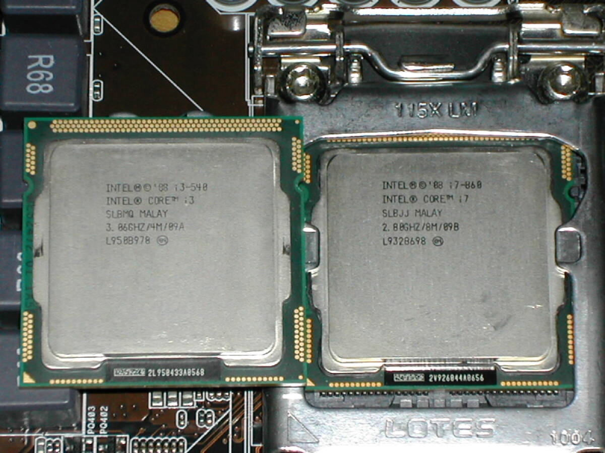ASUS　P7H55D-M EVO　LGA1156　CPU 2個　メモリ付き