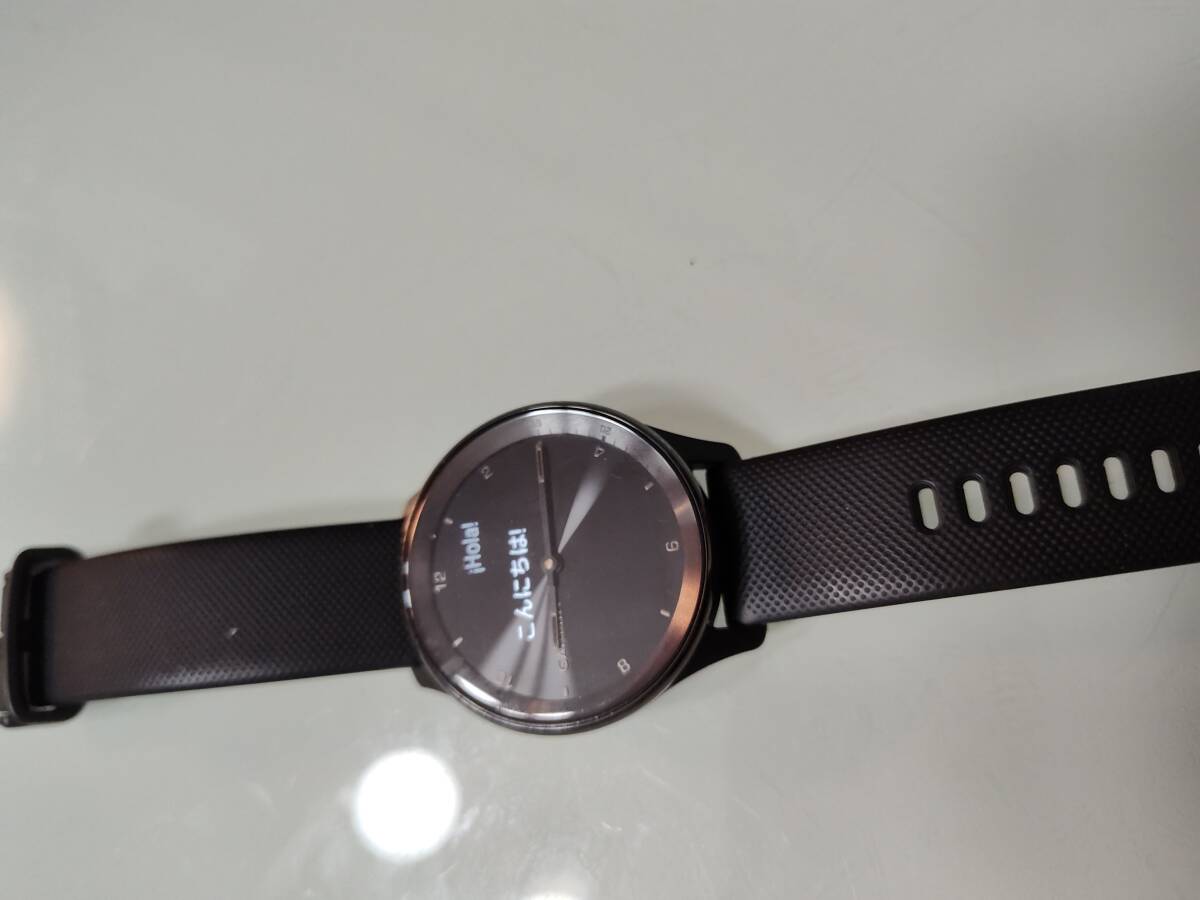 GARMIN vivomove Trend Black ガーミン スマートウォッチ の画像1