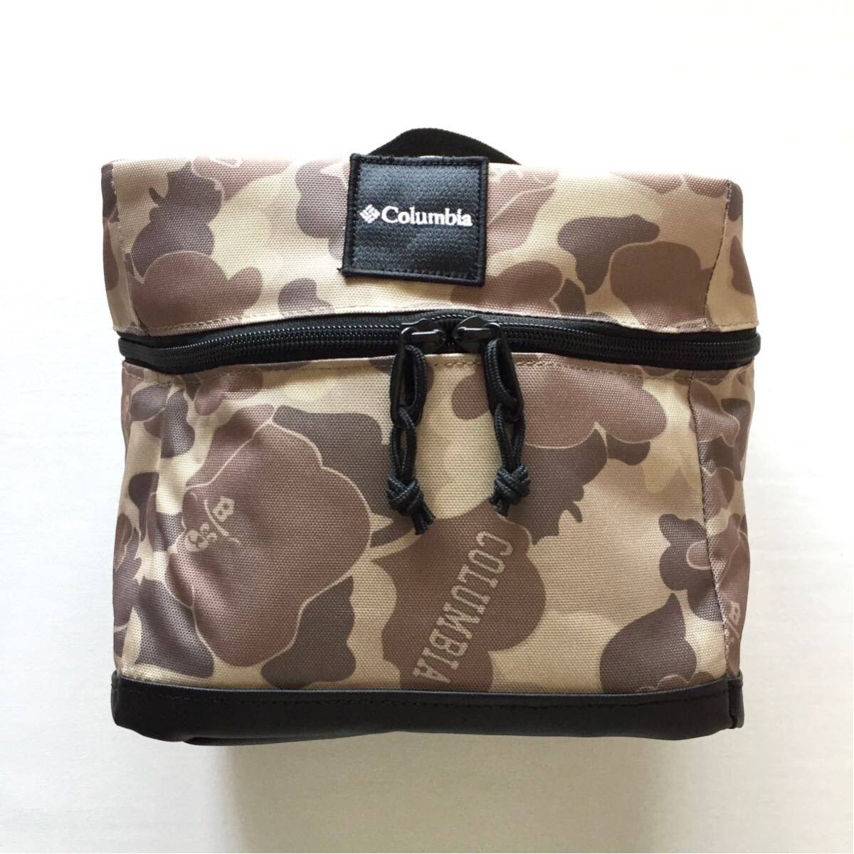 未使用 Columbia Camouflage Box type bag コロンビア カモフラージュ ボックスタイプ バッグ 米国 アメリカ オレゴン アウトドアブランド_画像1