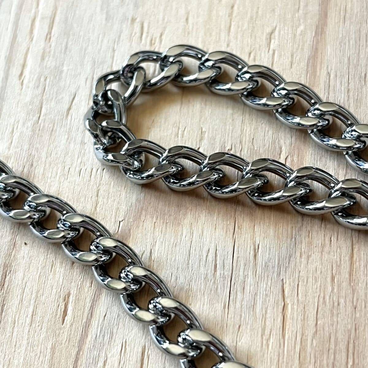 新品同様 BEAMS Silver Wallet Chain ビームス シルバー ウォレットチェーン 喜平チェーン 日本製 MADE IN JAPAN ACCESSORIES AUTHENTICの画像6