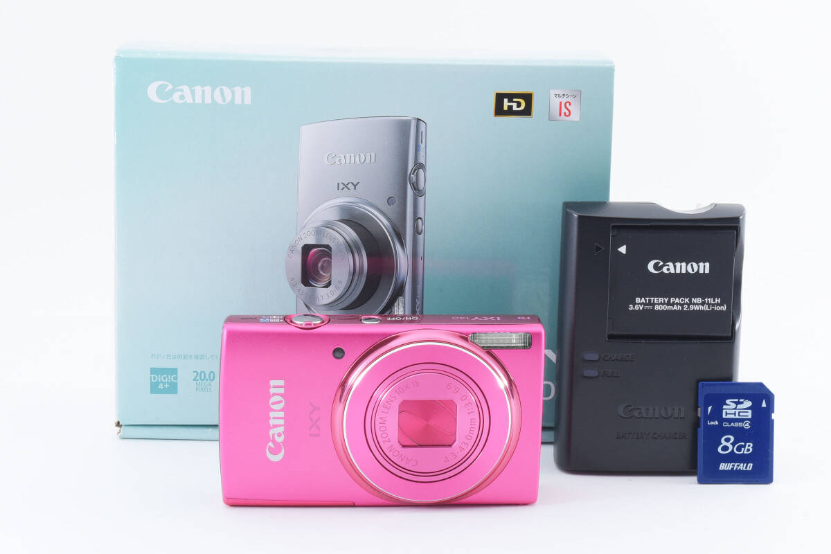 Yahoo!オークション - Canon ixy140(箱・充電器・SDカード8GB Yahoo!オークション - Canon ixy140(箱・充電器・SDカード8GB
