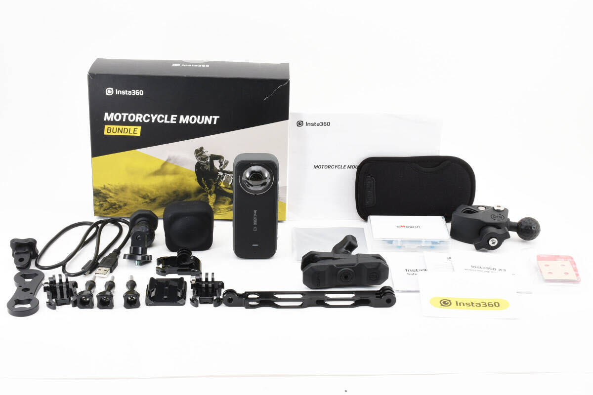 Insta360 X3 （バイクマウント・SDカード128GB付） 360度カメラ  インスタ360 651の画像1