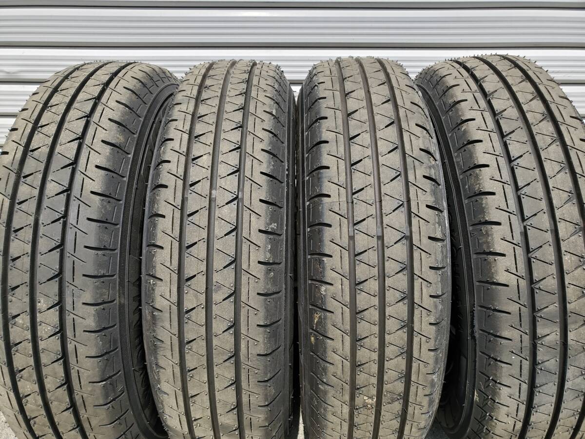 エブリィ新車外しタイヤホイール、ホイールキャップセット145/80R12_画像2