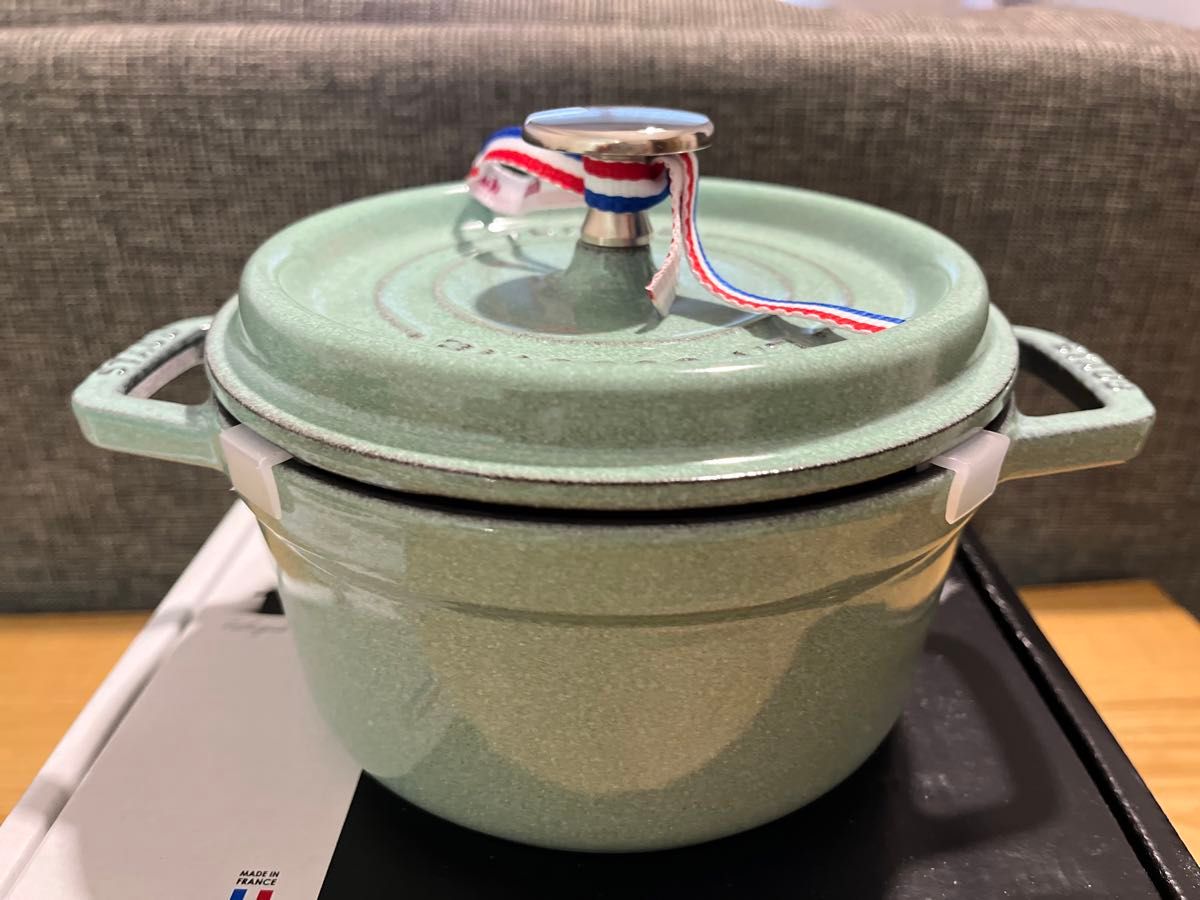 STAUB ストウブ ピコ・ココット ラウンド セージグリーン 16cm