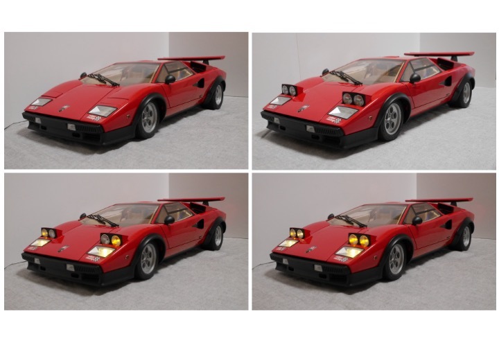 ● デアゴスティーニ 1/8スケール カウンタック LP500S 完成品 Deagostini Lamborghini Countach LP500S 1:8【ジャンク】の画像7