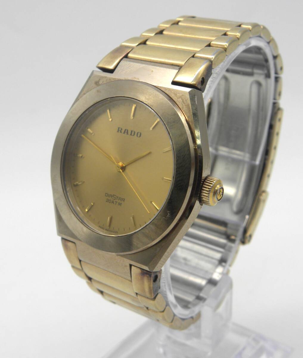 RADO ラドー 132.9573.3 ダイヤスター ゴールド 不動品（テスター稼働OK） 6466の画像1