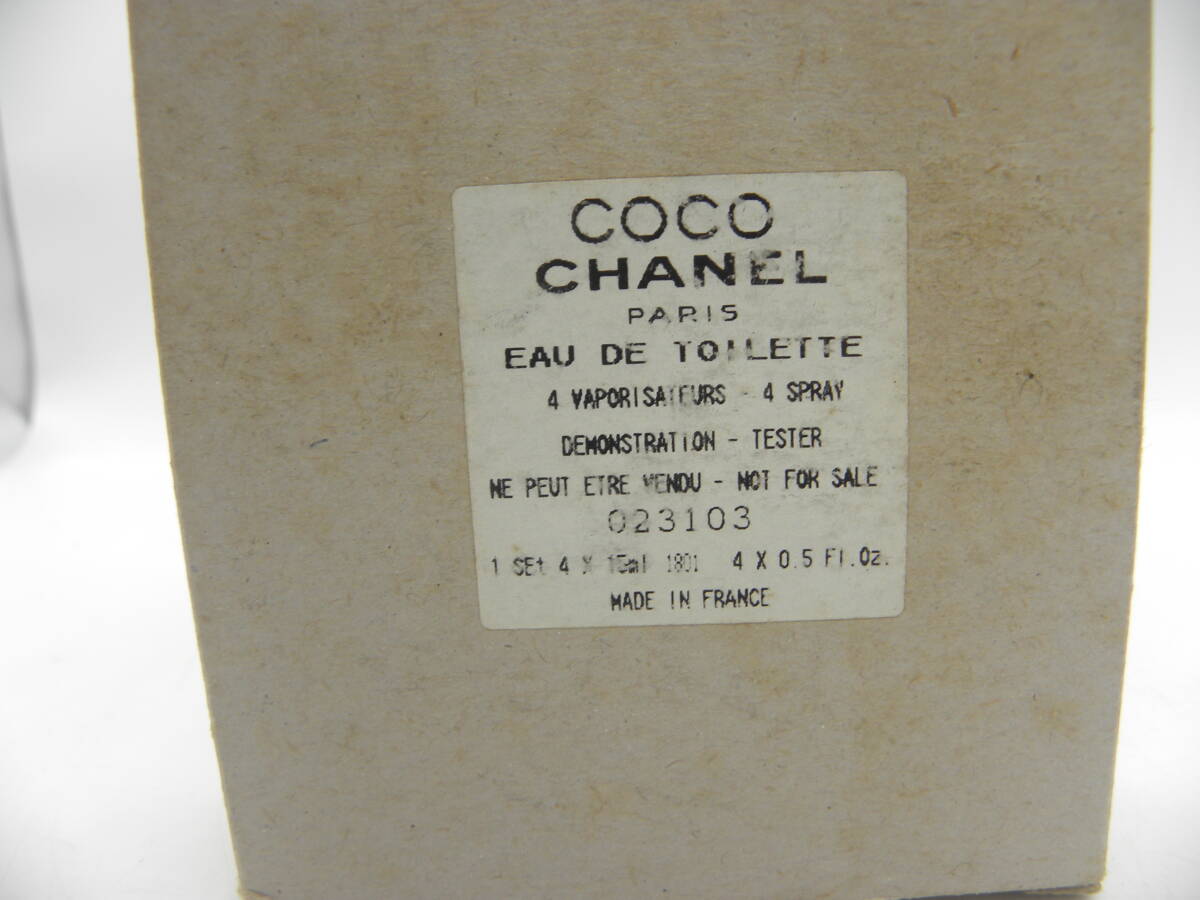 CHANEL シャネル PARIS 香水　EAU DE TOILETTE　15ML×4本　残量多　6034_画像6