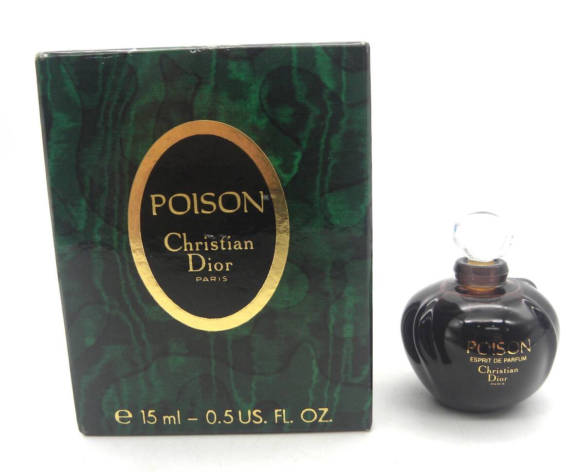 クリスチャンディオール Christian Dior プワゾン POISON パルファム 15ml ほぼ未使用 6346の画像1
