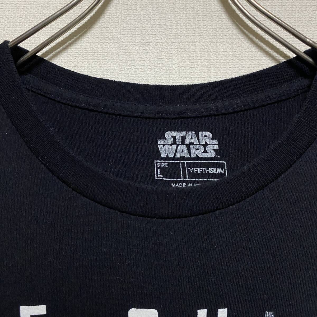 アメリカ古着　ベビーヨーダ　スターウォーズ　半袖　Tシャツ　マンダロリアン　Lサイズ　メキシコ製　ブラック　【I16】_画像4