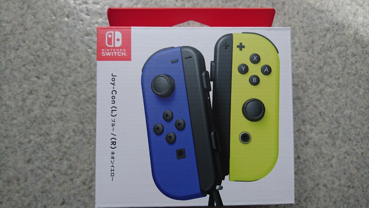 【未使用】 ニンテンドー Switch ジョイコン Joy-Con ブルー ネオンイエロー HAC-A-JAPAA_画像1