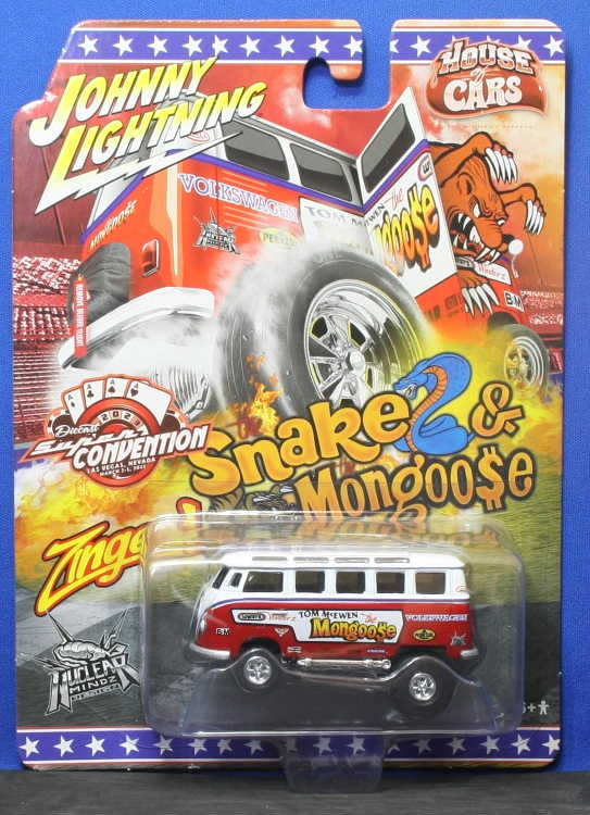 1/64 ジョニーライトニング フォルクスワーゲン バス Mongoose Zingers! ジンガーズ レッド（ラスベガスイベント2023限定）の画像1