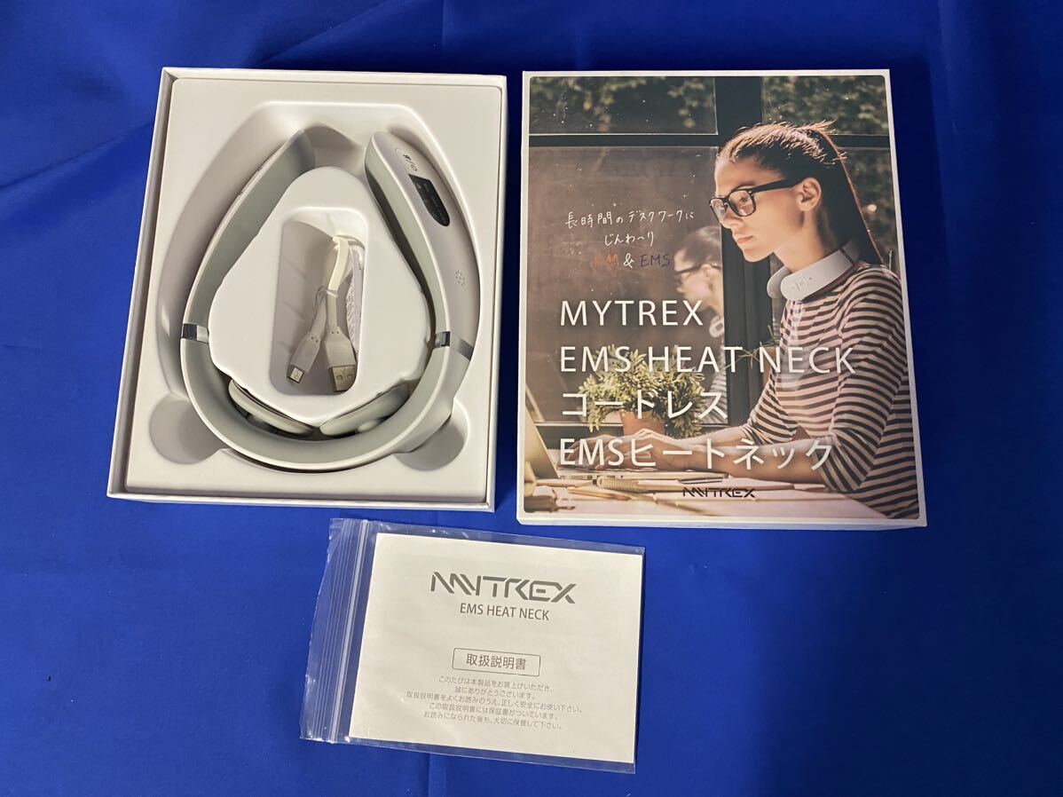 EMS ネックケア ヒートネック MYTREX 用 低周波治療器 ネックケア 肩こり解消 首 ネックマッサージャー コードレス マッサージ機の画像1