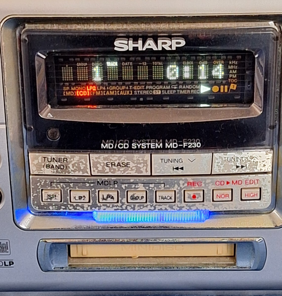 SHARP MD-F230-Z　2004年製　SHARP CDラジカセ オーディオ機器 シャープ MD ラジオ CD_画像10