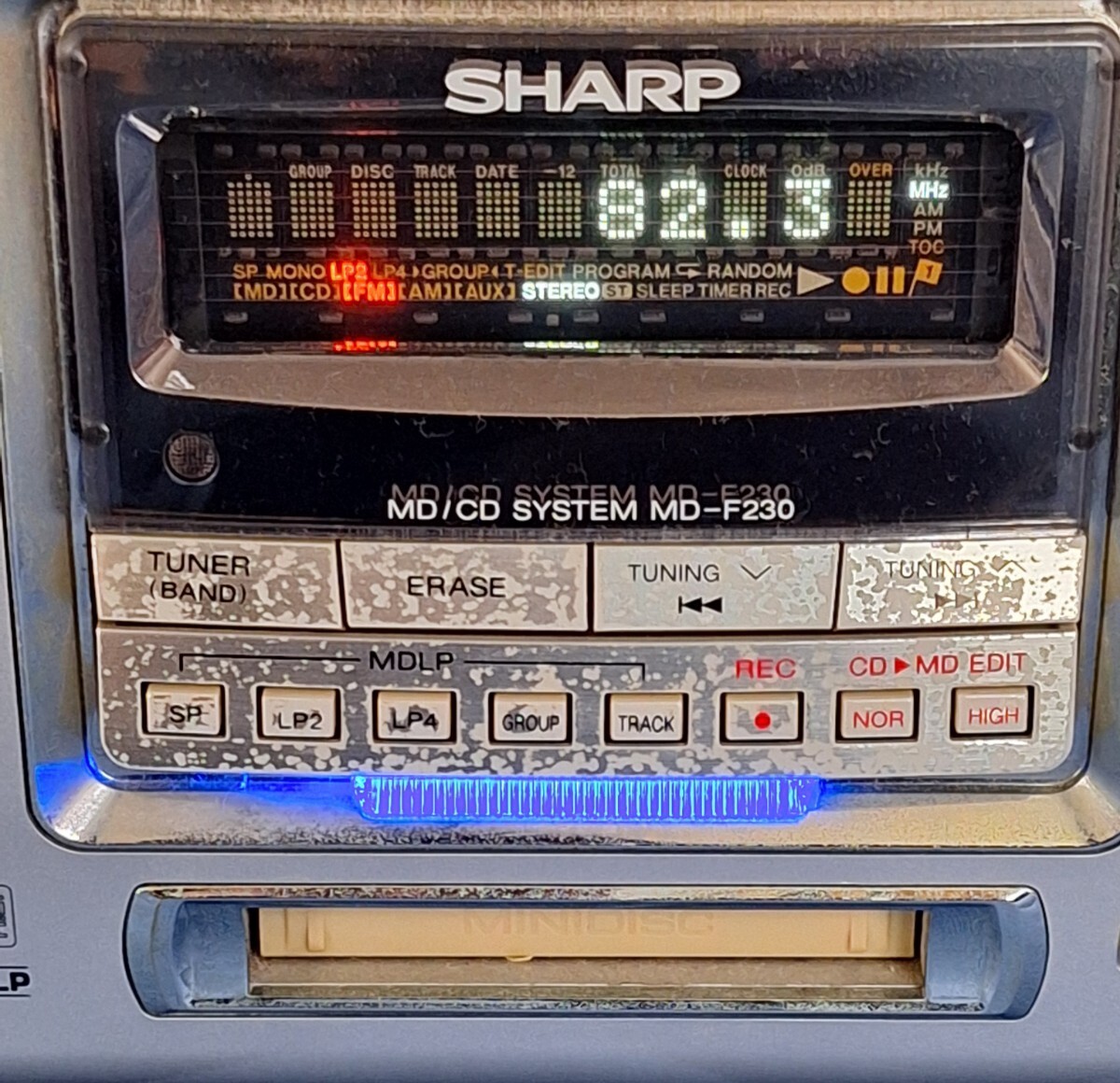 SHARP MD-F230-Z　2004年製　SHARP CDラジカセ オーディオ機器 シャープ MD ラジオ CD_画像8