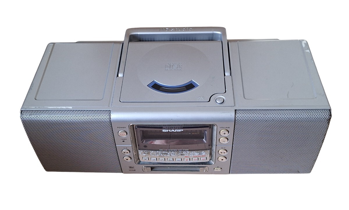 SHARP MD-F230-Z　2004年製　SHARP CDラジカセ オーディオ機器 シャープ MD ラジオ CD_画像4
