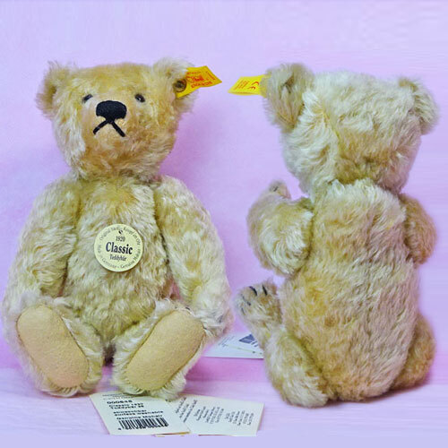 ★即納！中古超美品、Steiff #000645 テディベア 1920年レプリカ、モヘア、ブロンド、25cm、定番品、送料無料！★_画像3