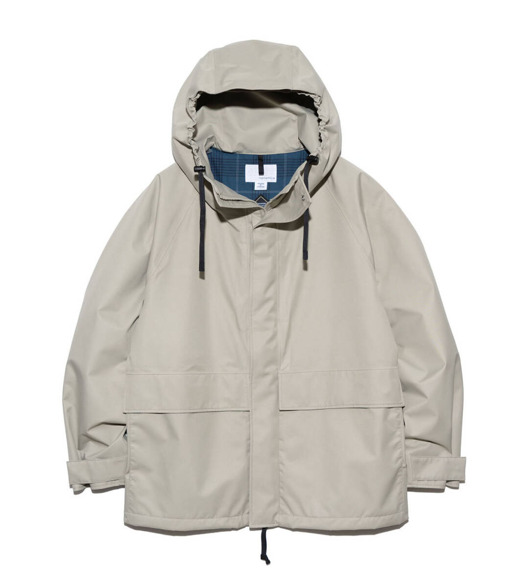 ◇新品 定価7.1万 nanamica ナナミカ 24ss 新作 2L GORE-TEX Cruiser Jacket SUAF366 ゴアテックス クルーザージャケット M Pale Grayの画像2