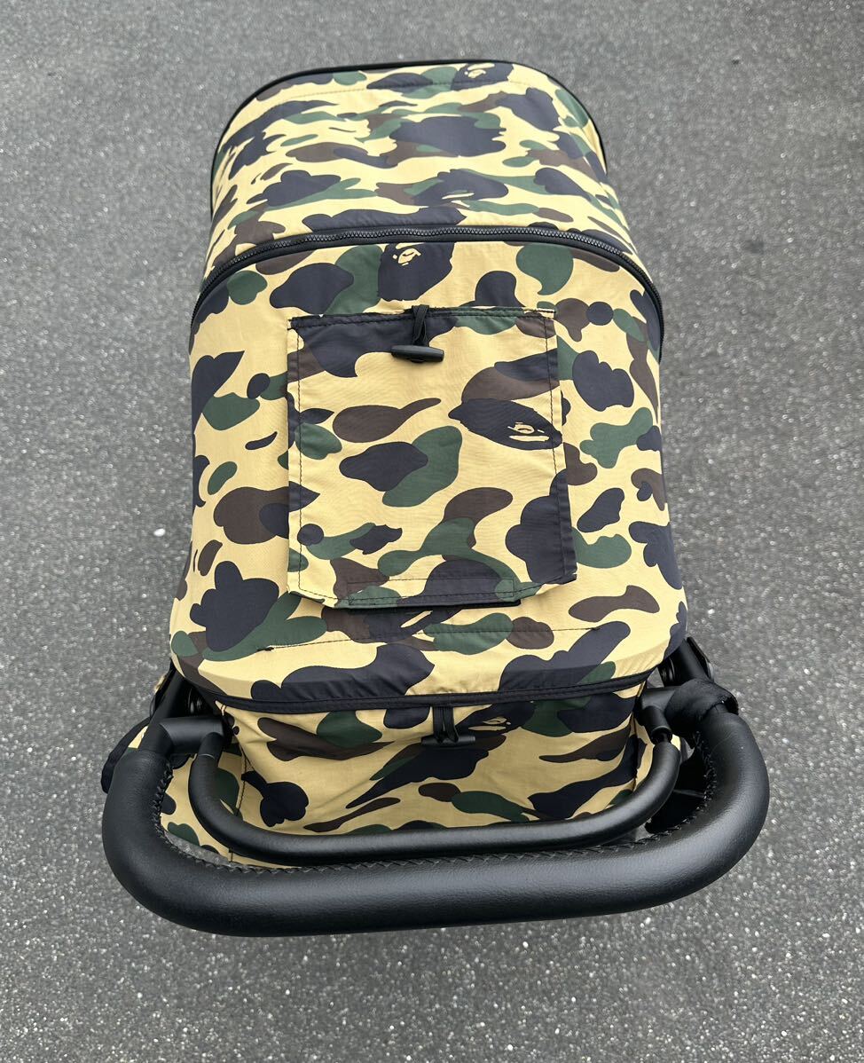 ☆美品◇ A BATHING APE BAPE アベイシングエイプ × AIRBUGGY エアバギー COCO PREMIER ココプレミア 1ST CAMO イエローカモ ベビーカー_画像5