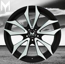 18インチ M-Design Shogun Black ホイール ( ４本セット ) 5x100 Offset 35 アウディ Buick キャデラック 　-DFO-1145　-_画像9