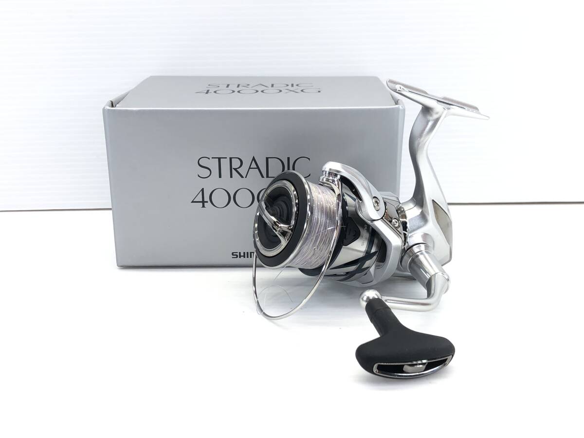 ■ 美品 SHIMANO シマノ 23 ストラディック 4000XG スピニング リール ショア ジギング ハイギア STRADIC ■_画像1