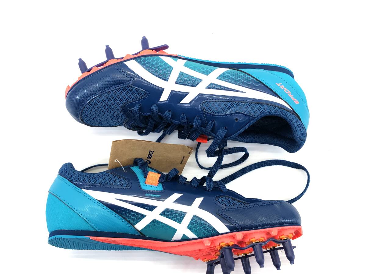 ◆ 未使用 アシックス 陸上 スパイク EFFORT13 1093A167-401 asics MAKO BLUE メンズ 競技 ◆の画像3