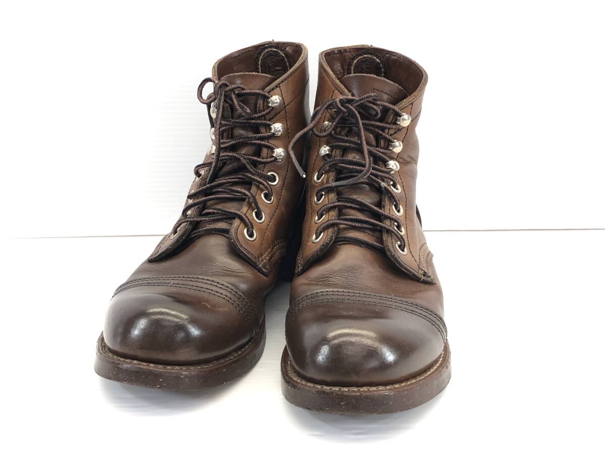 # Red Wing 8111 iron Ranger US6 24.0. men's lady's Work boots Brown race up REDWING #