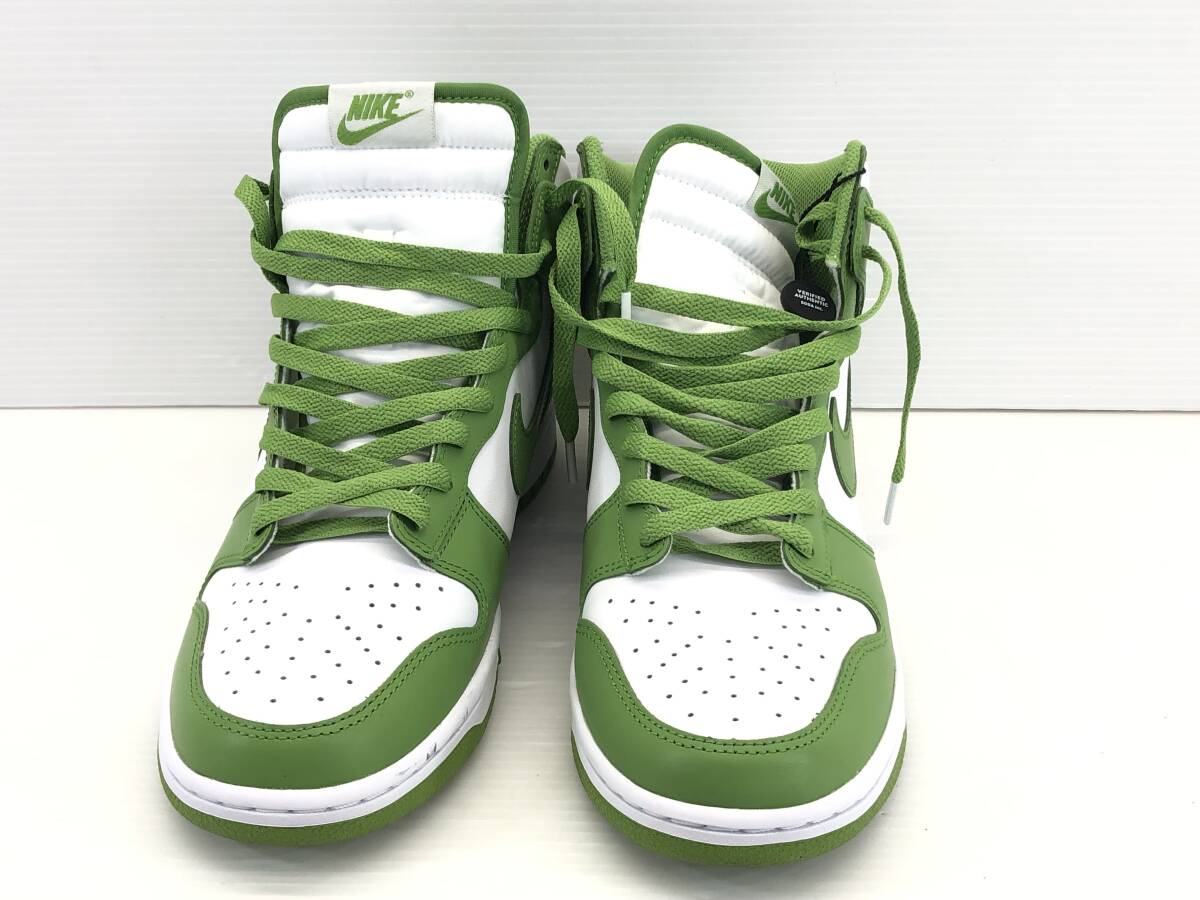 ■NIKE ナイキ ダンク ハイ レトロ スニーカー メンズ DUNK HI RETRO BTTYS グリーン 27.0㎝ DV0829-101 USED■_画像1