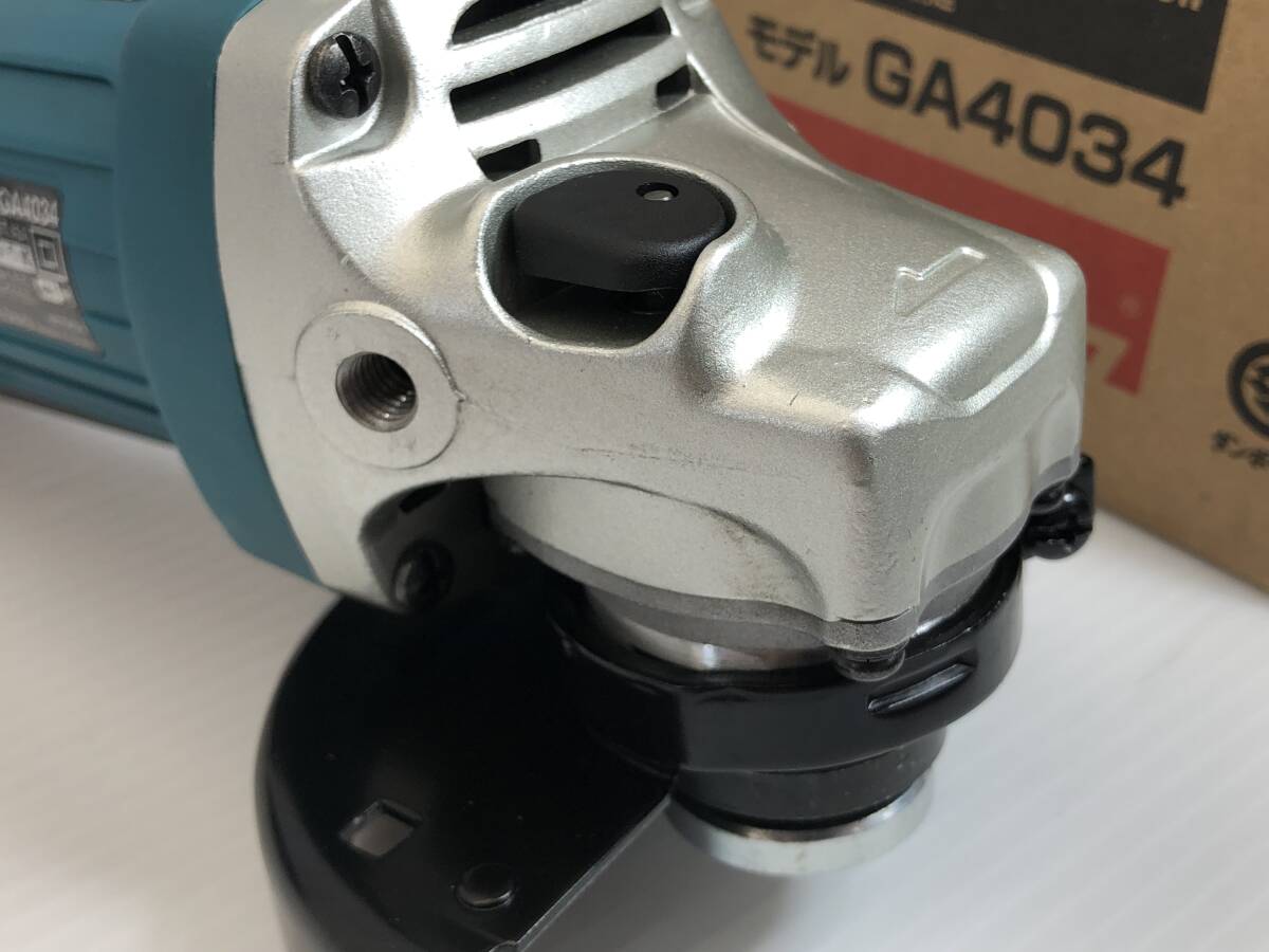 ■Makita 100mm ディスクグラインダー GA4034 バドルスイッチ高速型 美品■_画像8