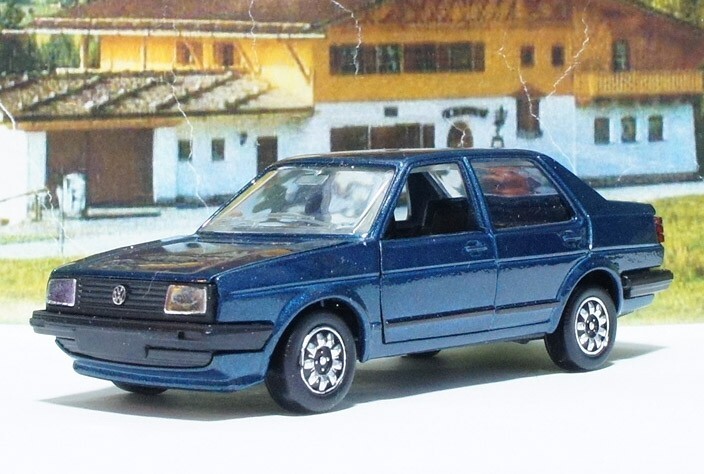 ドイツ製 シャバク 1/43 1984 フォルクスワーゲン ジェッタ 2代目 A2 タイプ20E ターコイズ Volkswagen Jetta VW Schabak 送料無料の画像2