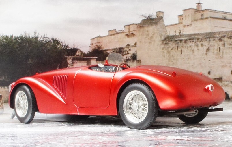 ホット ウイール エリート 1/18 1947 フェラーリ 125S クローム レッド Ferrari 60周年創設記念 Hotwheels Elite 送料無料の画像4