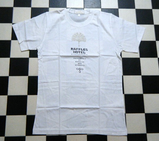 raffles hotel 半袖 Ｔシャツ S 白 れ4650　ラッフルズホテル_画像1