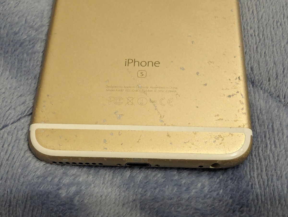 iPhone6s plus 128GB gold ヒビあり_画像3