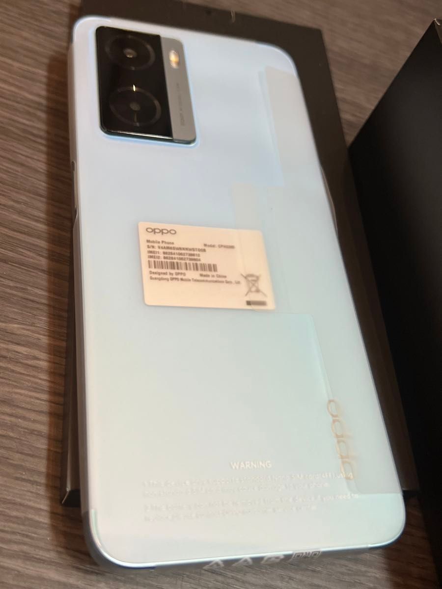 【新品・未使用】 OPPO A77 スマートフォン ブルー SIMフリー 一括購入