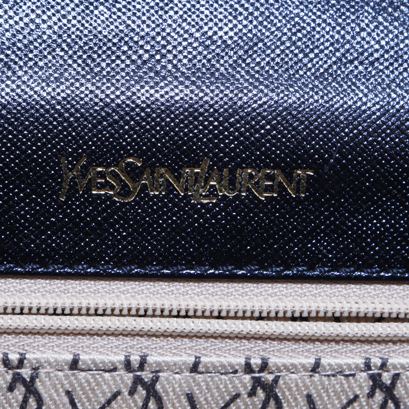 【先着50名限定!!今スグ使える3つのクーポンを緊急配布中!!】 イヴ・サンローラン YVES SAINT LAURENT ショルダーバッグ レザー ブラック_画像10