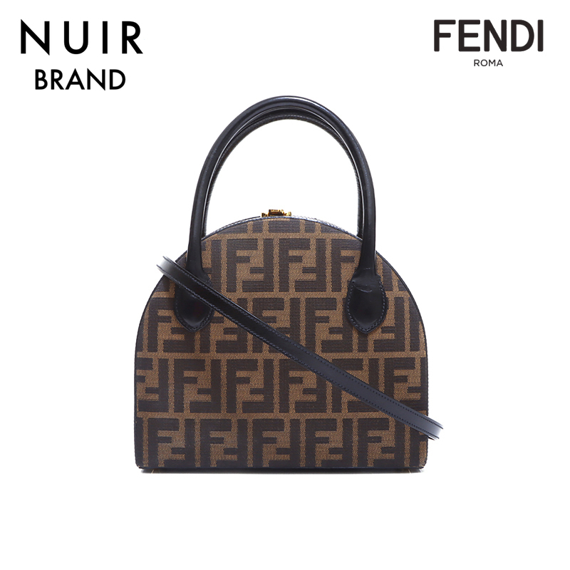 【先着50名限定!!今スグ使える3つのクーポンを緊急配布中!!】 フェンディ FENDI ハンドバッグ ズッカ ブラウン_画像1