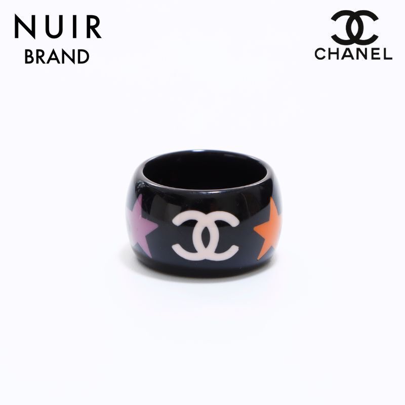【先着50名限定クーポン配布中!!】 シャネル CHANEL リング・指輪 ココマーク スター 14号 サイズ54 ブラック