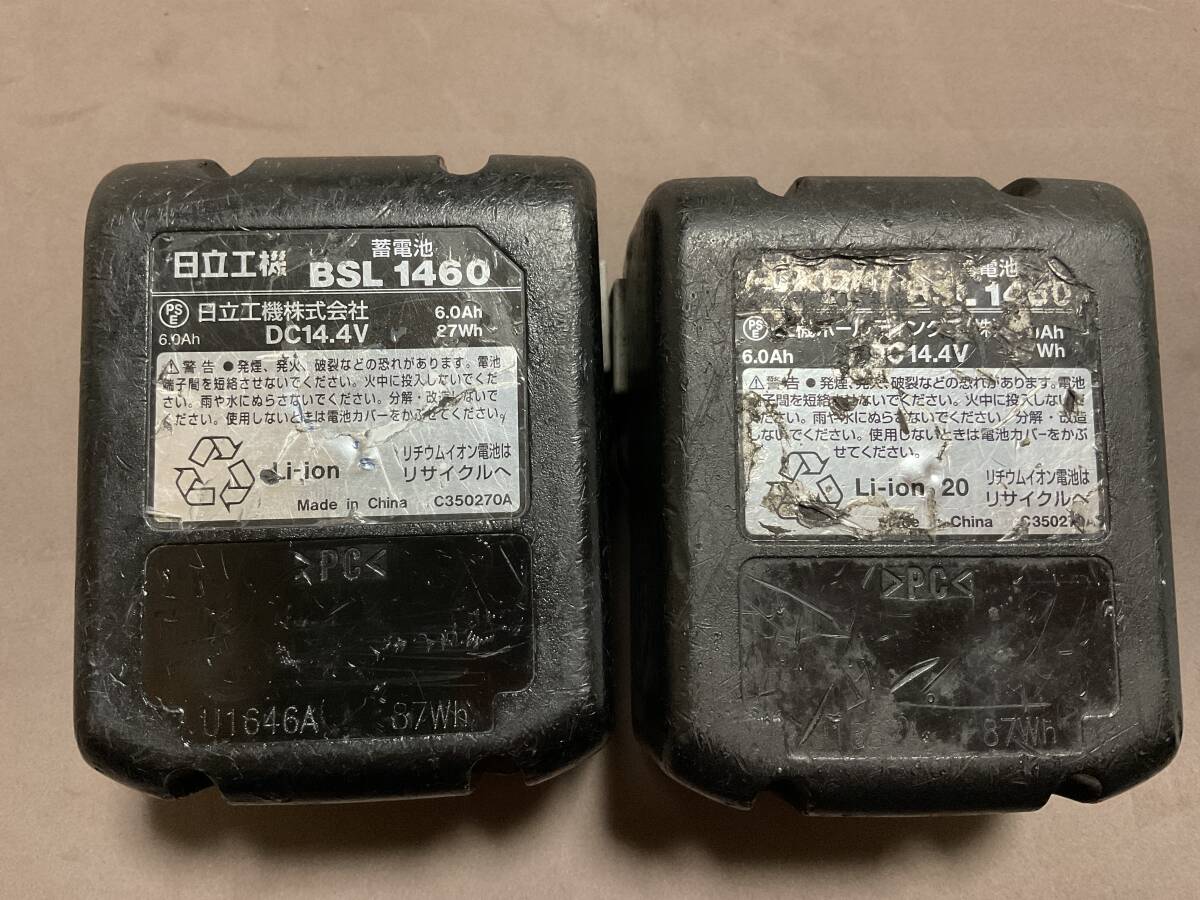 ジャンク品 HITACHI HIKOKI BSL1460 2個 キズ汚れ有 電池交換 部品取りにの画像5