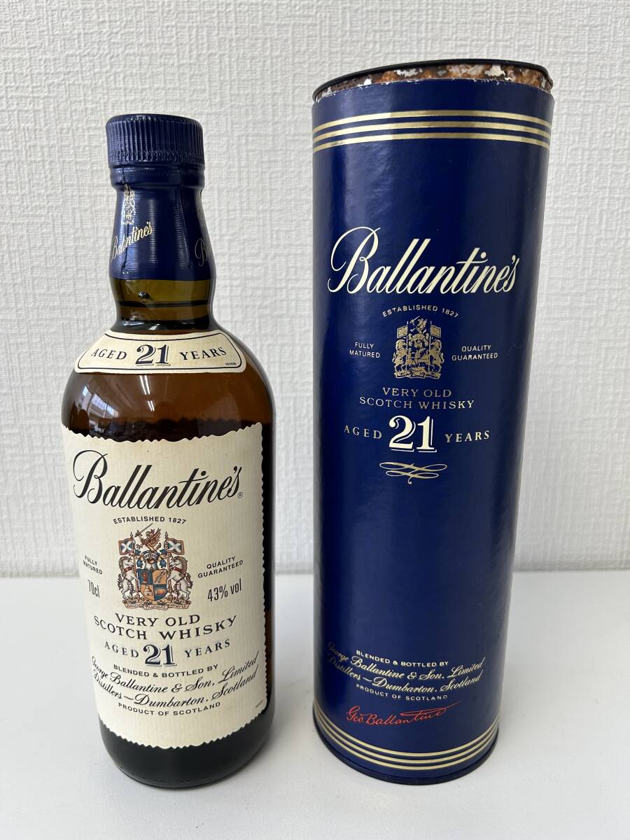 【1円～】バランタイン 21年 ベリーオールド スコッチウィスキー 箱付 700ml 43% 240414 Ballantines_画像1