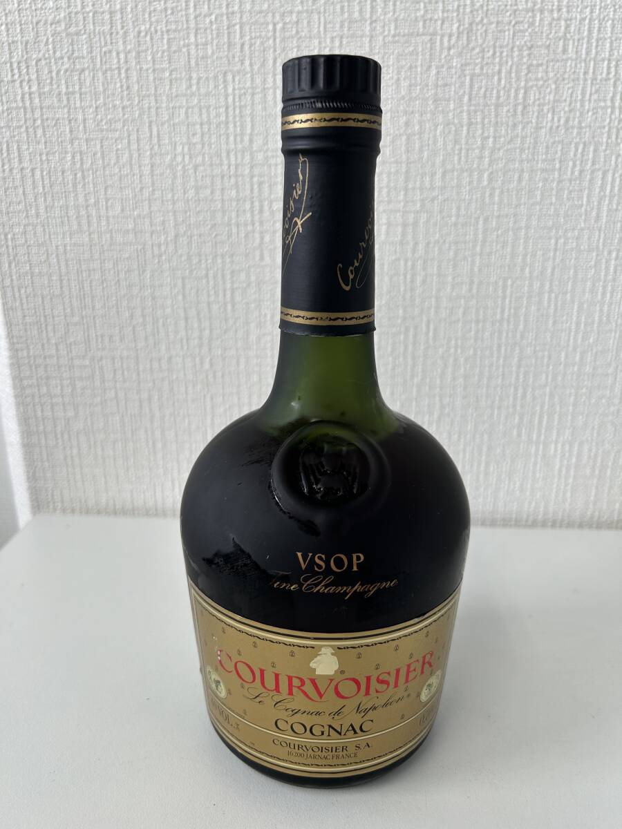 【1円～】クルボアジェ VSOP グリーンボトル 700ml 40％ 箱付 240428 COURVOISIER VSOP_画像2