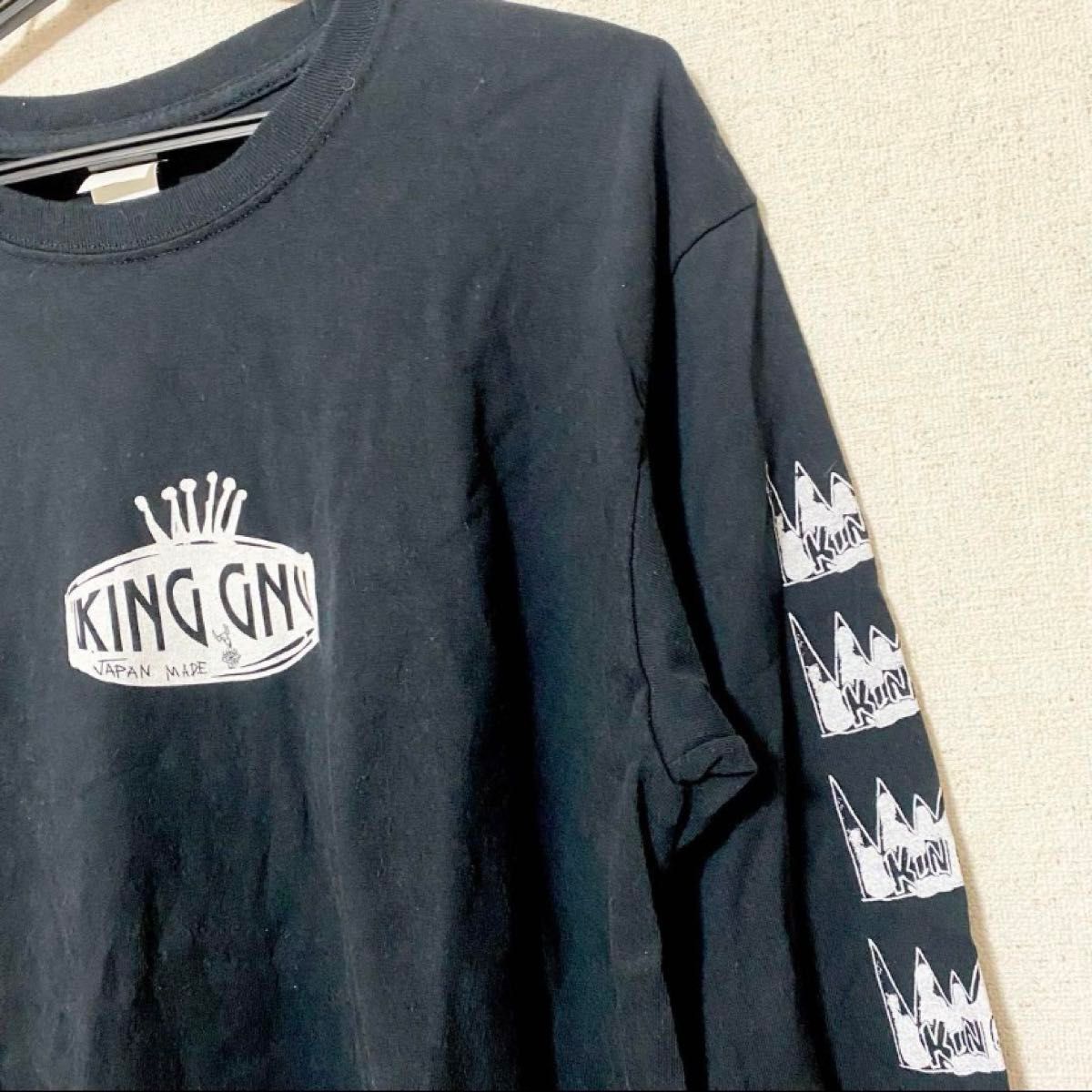 早い者勝ち】 king gnu キングヌー ロンT バンT ブラック 初期 早い者勝ち】 king gnu キングヌー ロンT バンT ブラック 初期