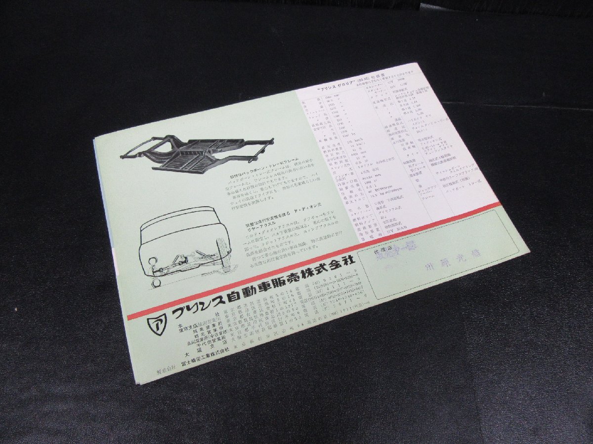 81APR16☆横浜古物☆旧車カタログ ’59 プリンス グロリア の画像2