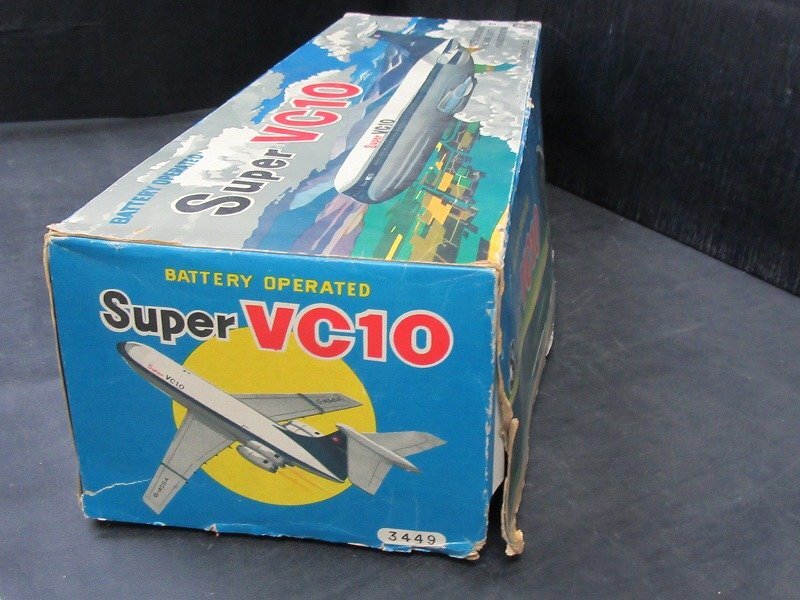 OM03◆横浜古物◆ ブリキ 飛行機 Super VC10 TMマーク MODERN TOYS JAPANの画像10