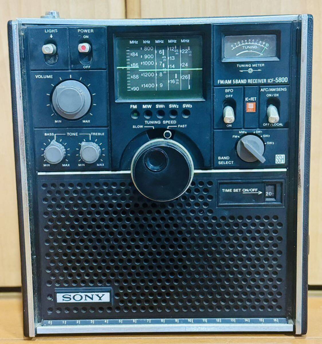 SONY Sky сенсор Sony ICF-5800 5BAND BCL радио 