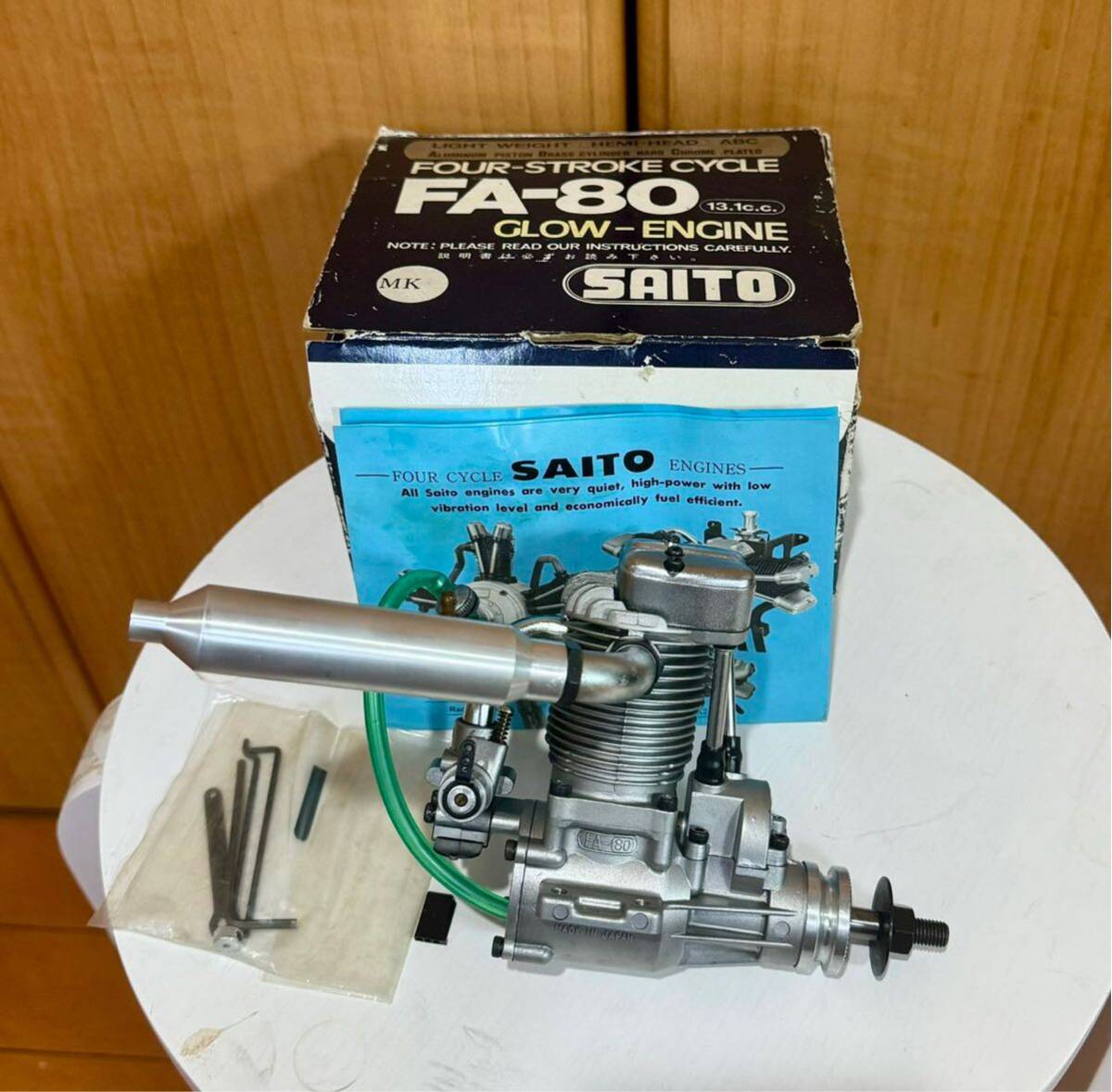 SAITO FA-80GK 4 cycle engine present condition goods 