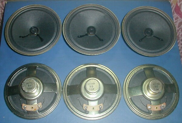  small size speaker (90mm) 8Ω*0.6W 6 piece set 