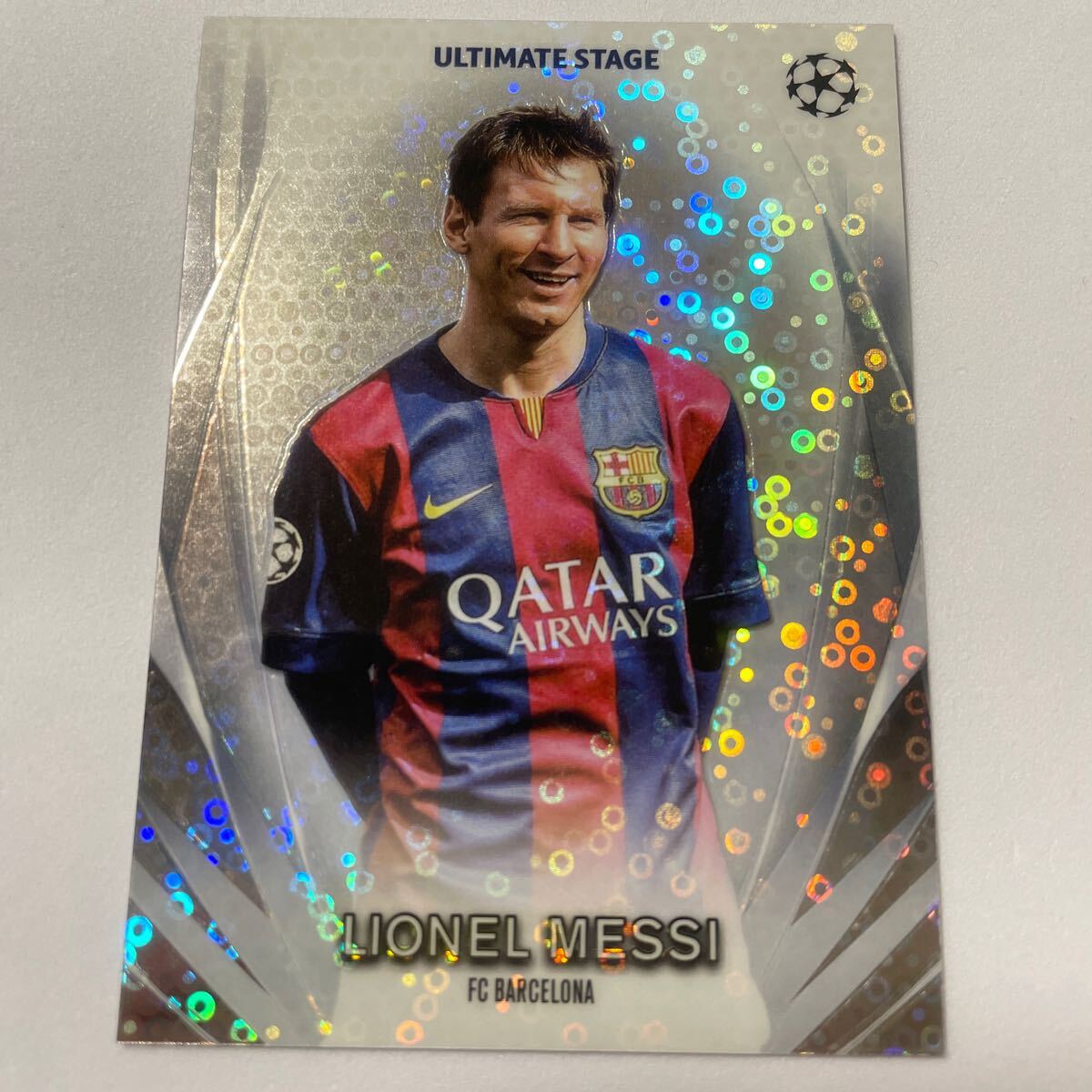 2023-24 Topps UEFA Club Competitions Ultimate Stage Chrome USC-15 Lionel Messi FC Barcelonaの画像1