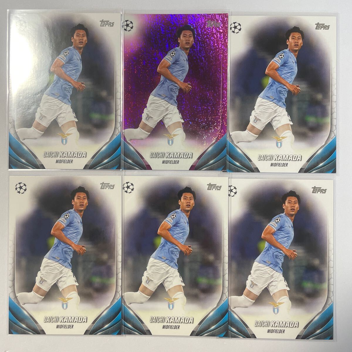 2023-24 Topps UEFA Club Competitions Daichi Kamada 鎌田大地 6枚セットの画像1